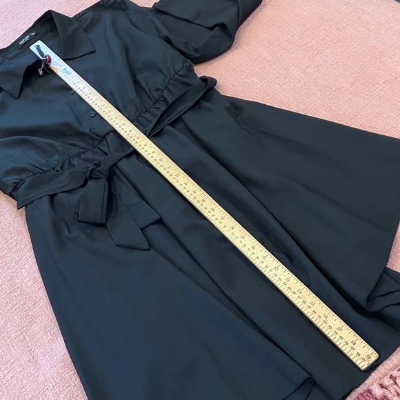 Beautiful Black Long Sleeve shirt Dress - Picture 11 of 16